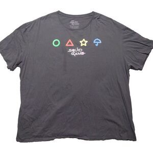 Netflix Squid Game Graphic Tee Men's Unisex Size 3 XLarge Black Cookie Game 3XL